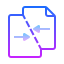 gradient style merge files icon