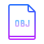 gradient style obj icon