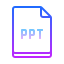 gradient style ppt icon