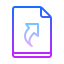 gradient style 심볼릭 링크 파일 icon