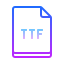 gradient style ttf icon