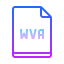 gradient style wav 파일 icon