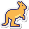stickers style 캥거루 icon
