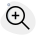 Zoom in tool for exploring and magnification icon