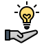 external-bulb-genius-color-filled-outline-geotatah-2 icon