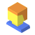 isometric color style male user icon