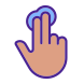 Double Finger Touch Gesture icon