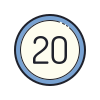 20 círculos icon