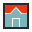 retro style 시골집 icon