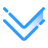 pulsar gradient style double down icon