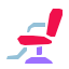 pieces style barber chair icon