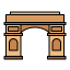 city gates of paris icon