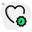 外部冠状病毒患者患有心血管疾病，在白色背景电晕绿色塔尔维沃上分离 icon