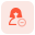 löschen eines benutzers aus der freundesliste icon