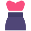 strapless dress icon