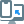Personal computer file sharing and mirroring on a smartphone icon