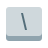 Reverse Solidus Key icon