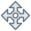pfeile verschieben icon