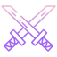 samurai sword crossed icon