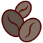 cercle-de-conception-de-contour-rempli-de-café-grain-de-café-externe icon