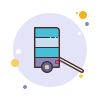 bubbles style truck ramp icon
