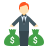 Man Holding Bags With Money Skin Type 1 icon
