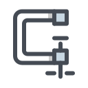 pastel color style schraubstock icon