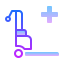 gradient style krankenhausbett mover icon