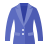 color style womens suit icon