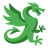 color style european dragon icon