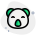 Happy smiling koala face with eyes closed emoji icon