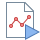 office m style play graph report icon