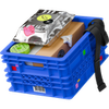 3d stickle style plastic box with packages and wires icon