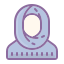 cute color style hijab icon