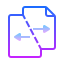 gradient style separate document icon