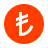 color style turkish lira icon