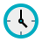 color style clock icon