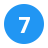 Circled 7 icon