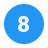 Circled 8 icon