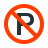 color style no parking icon