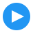 color style play button icon