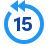 15 segundos Retroceder icon