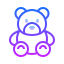 gradient style teddy bear icon