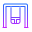 gradient style babies swing set icon