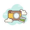 cloud style 컴팩트 카메라 icon