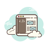 cloud style 암호 icon