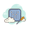 cloud style adjust icon