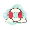 cloud style float icon