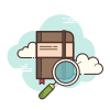 cloud style moleskine icon