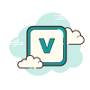 cloud style microsoft visio icon